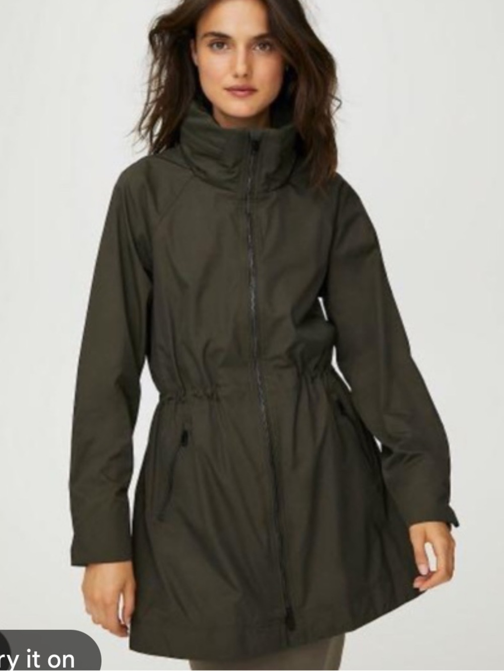 Aritzia The Group by Babaton Raindrop Jacket Black Large Waterproof Raincoat